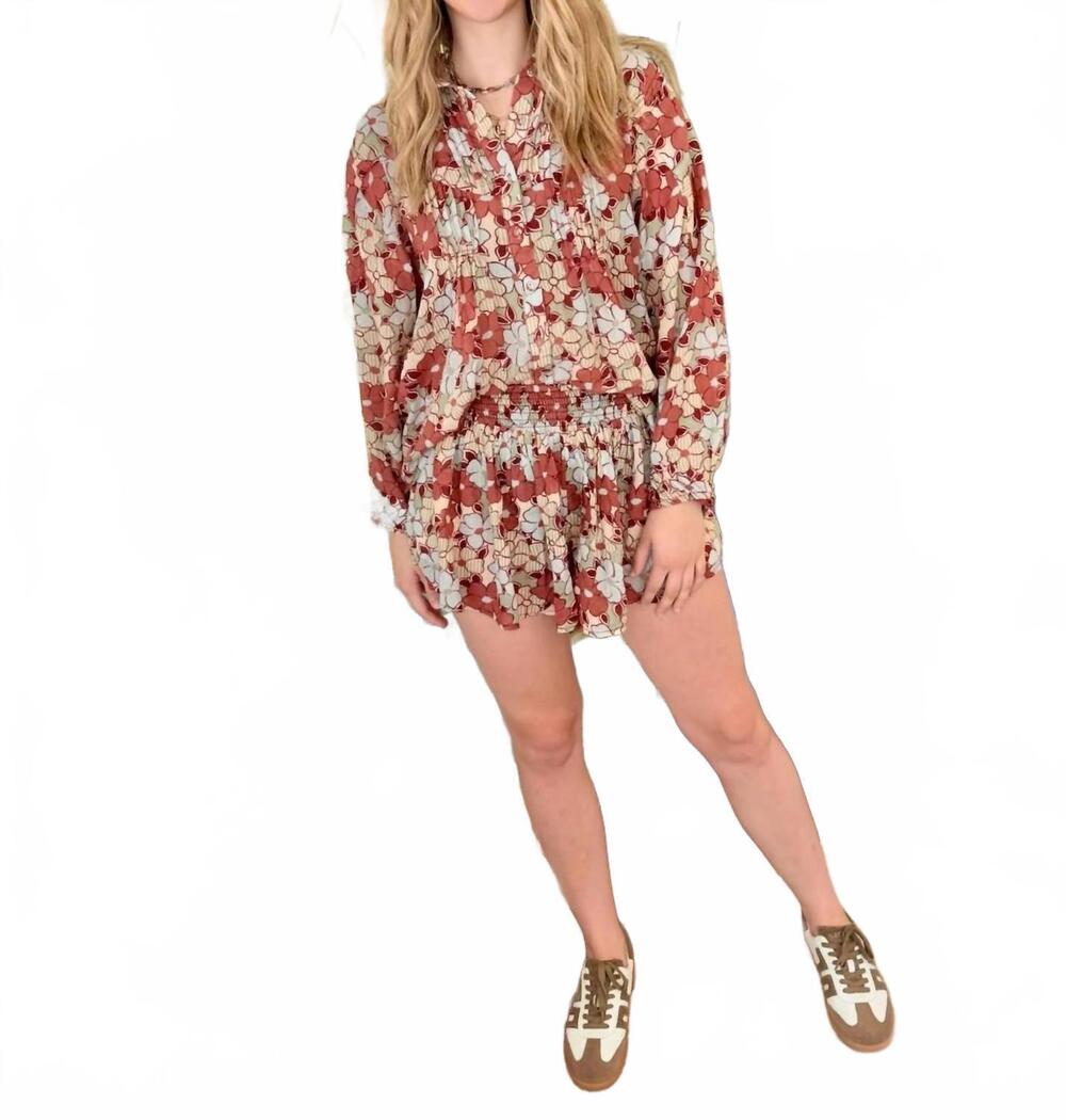 NEW FREE PEOPLE women's sienna set in red